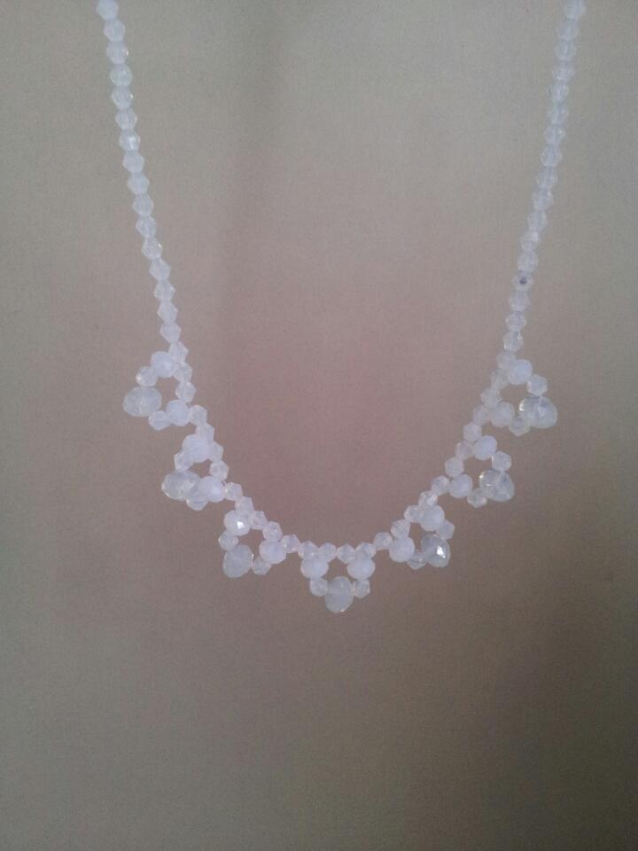 White crystal necklace 1